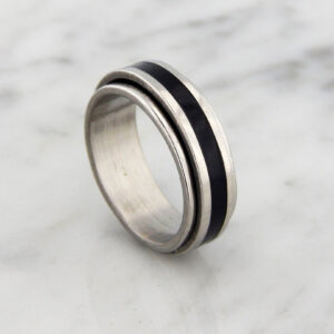 Anillo Acero Esmaltado Giratorio Varias Medidas