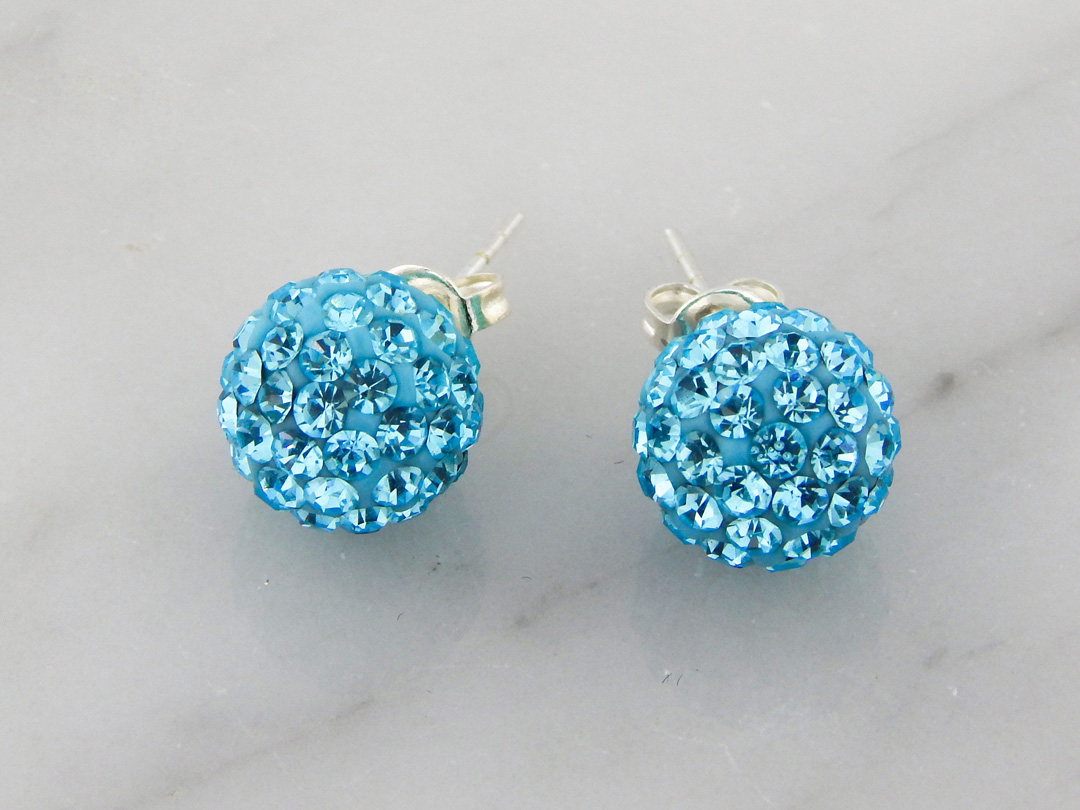 Aros Bola de Fuego Celestes