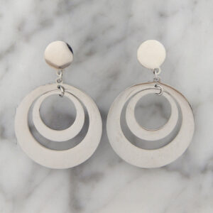 Aros Acero Colgante Círculos Gruesos