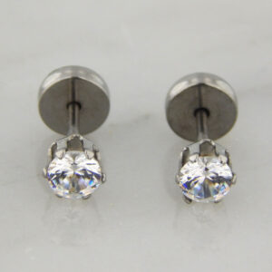 Aros Acero Abridores Strass Transparente