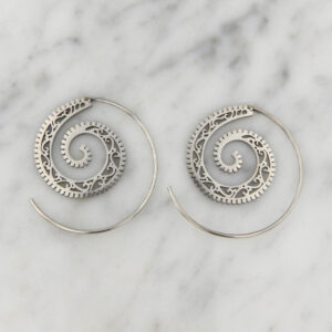 Aros Argolla Acero Labrada Calada