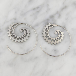 Aros Argolla Acero Labrada Calada