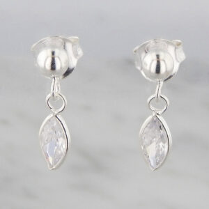 Aros Plata Pétalo Cubic