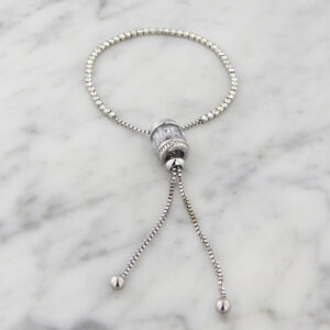 Pulsera Acero Strass Corbatera