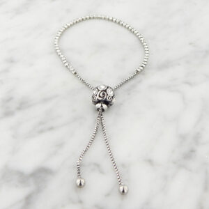 Pulsera Acero Strass Corbatera Dona