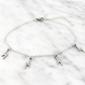 Tobillera Acero Rayo