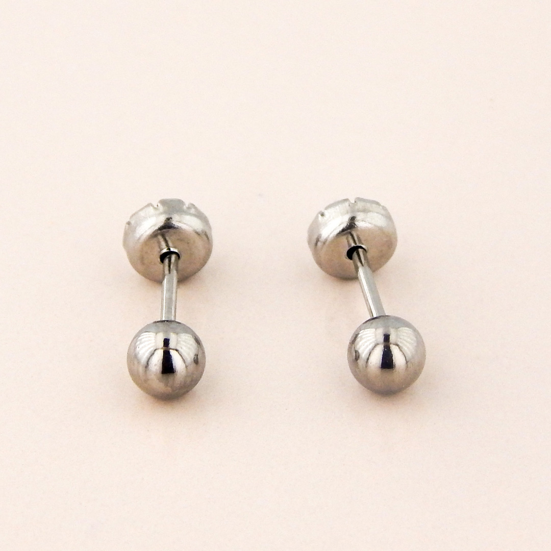 Aros Acero Abridores Bolita 4 mm - Imagen 2