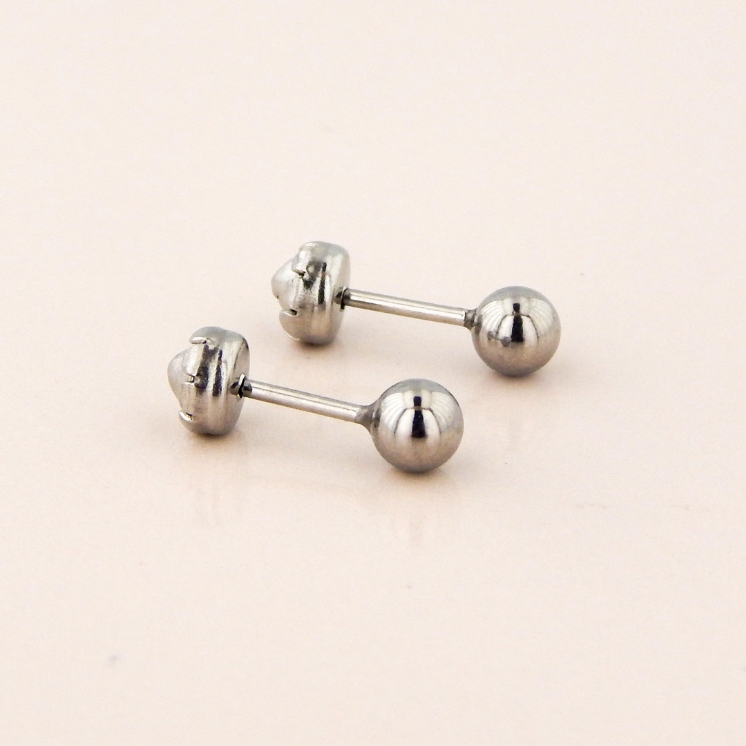 Aros Acero Abridores Bolita 4 mm