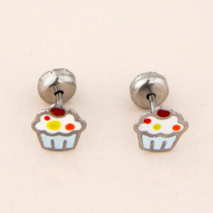 Aros Acero Abridores Muffin Rojo