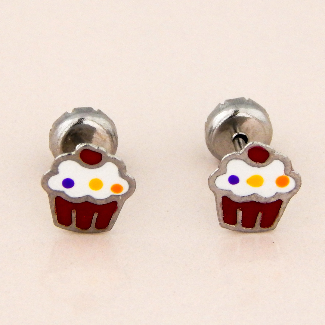 Aros Acero Abridores Muffin Rojo