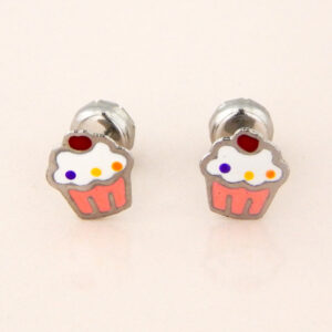 Aros Acero Abridores Muffin Rosa