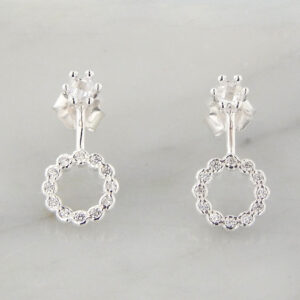 Aros Plata Cubic Dona