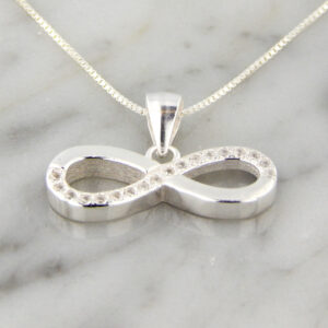 Collar Plata Infinito Cubic Micropavé