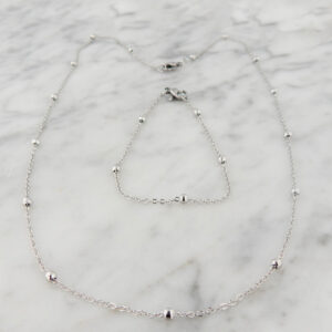 Conjunto Acero Collar Pulsera