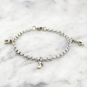 Pulsera Acero Notas Musicales