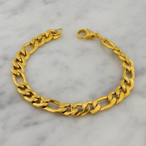 Pulsera Acero Dorado Groumet