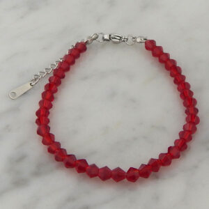 Pulsera Acero y Simil Cristal Swarovski (Varios Colores)