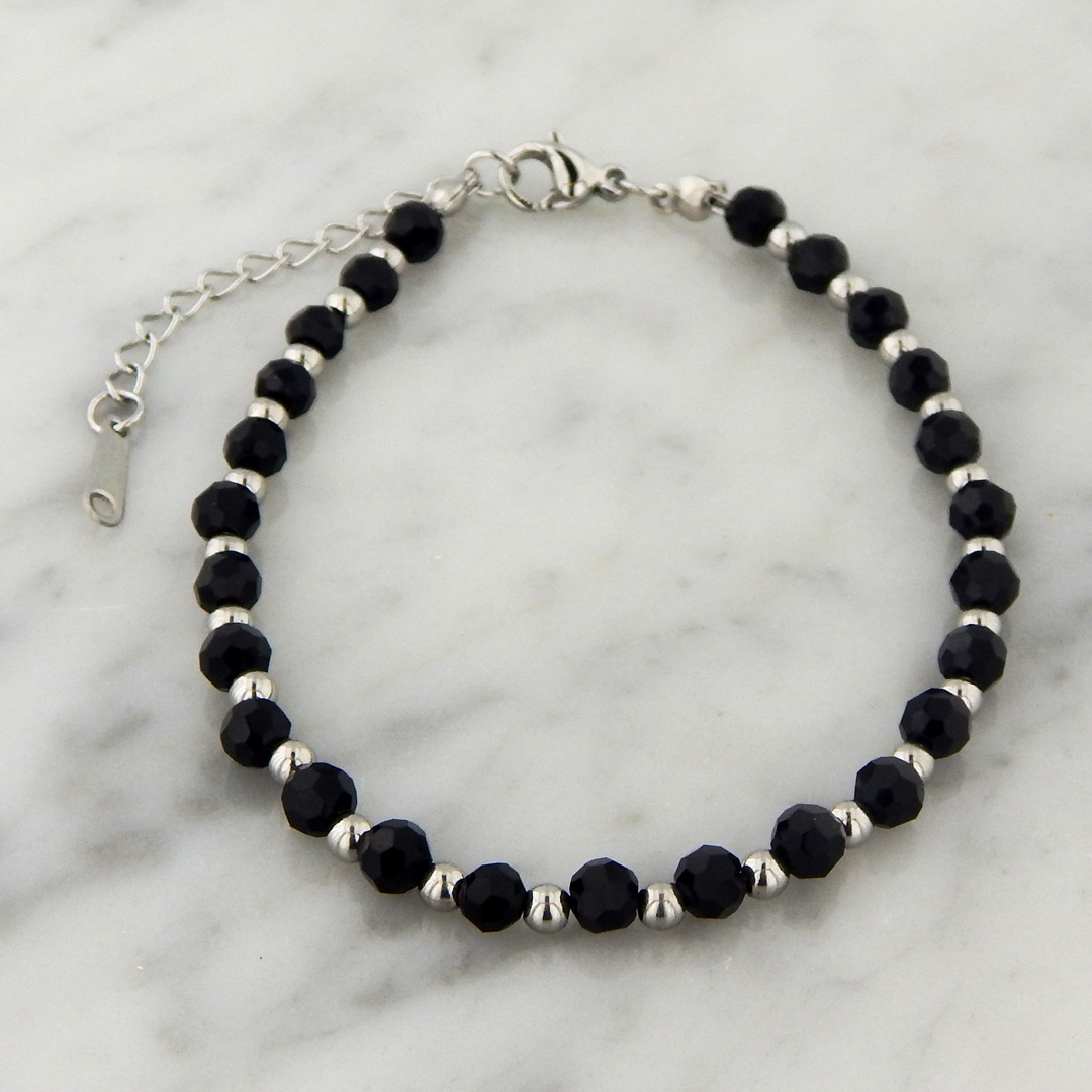 Pulsera Acero y Simil Cristal SWA (Varios Colores) - Imagen 2