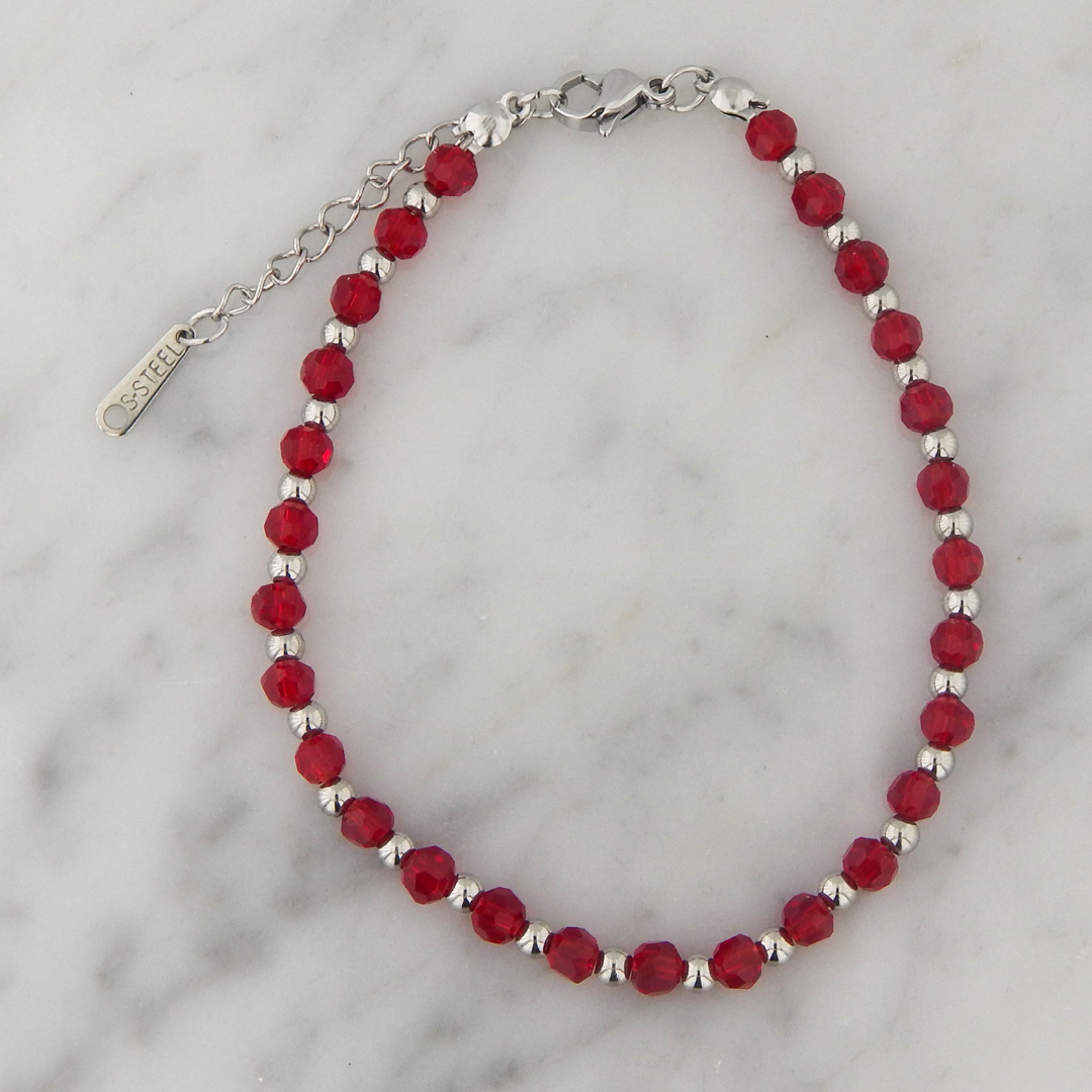 Pulsera Acero y Simil Cristal SWA (Varios Colores) - Imagen 6