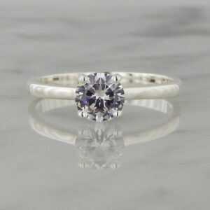 Anillo Plata Cintillo Compromiso