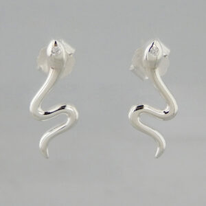 Aros Plata Serpiente Strass