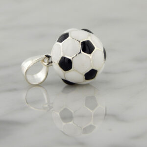 Dije Plata Pelota de Fútbol