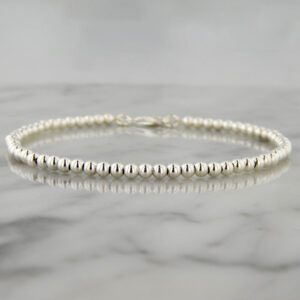 Pulsera Plata Bolitas
