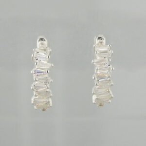 Aros Argolla Plata Cubic