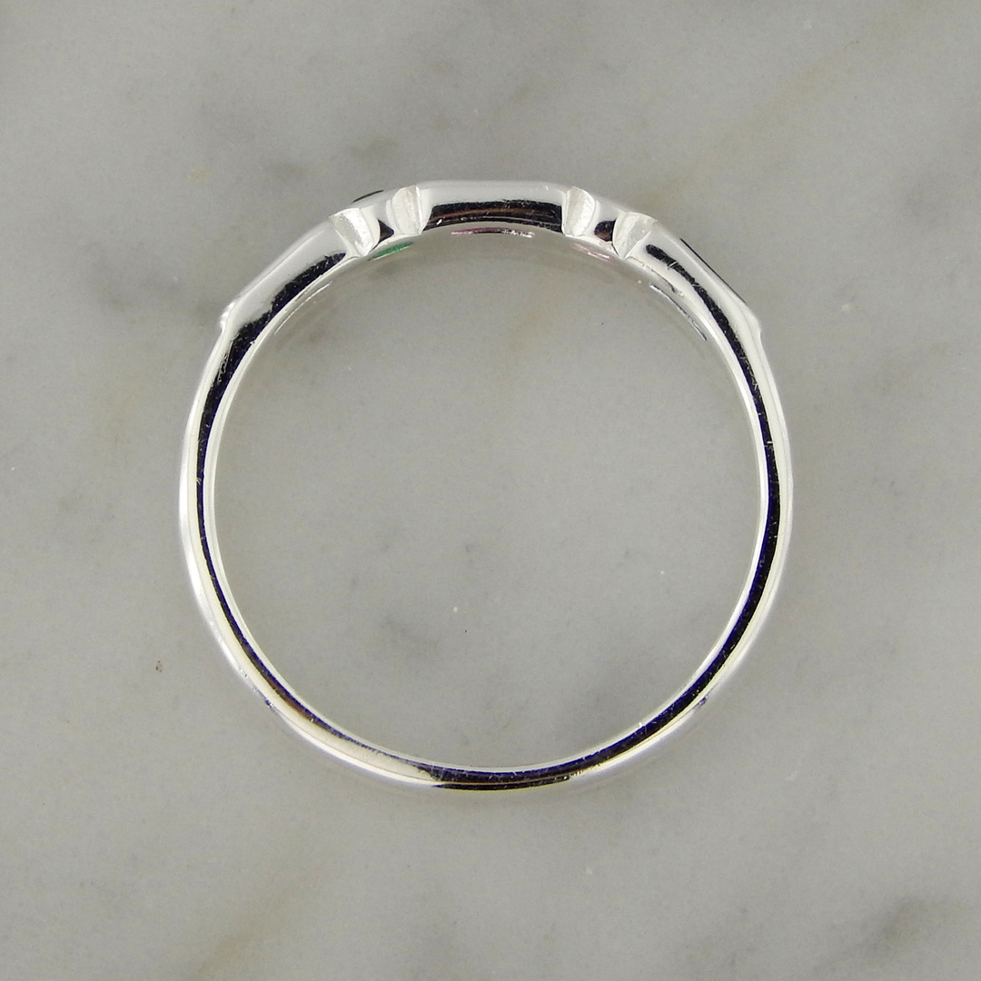 Anillo Plata Cubic Colores - Imagen 3