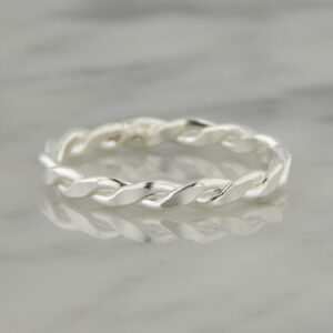 Anillo Plata Trenzado