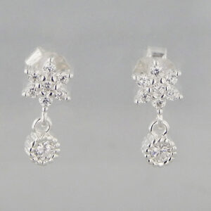 Aros Plata Cubic Estrella Micropavé