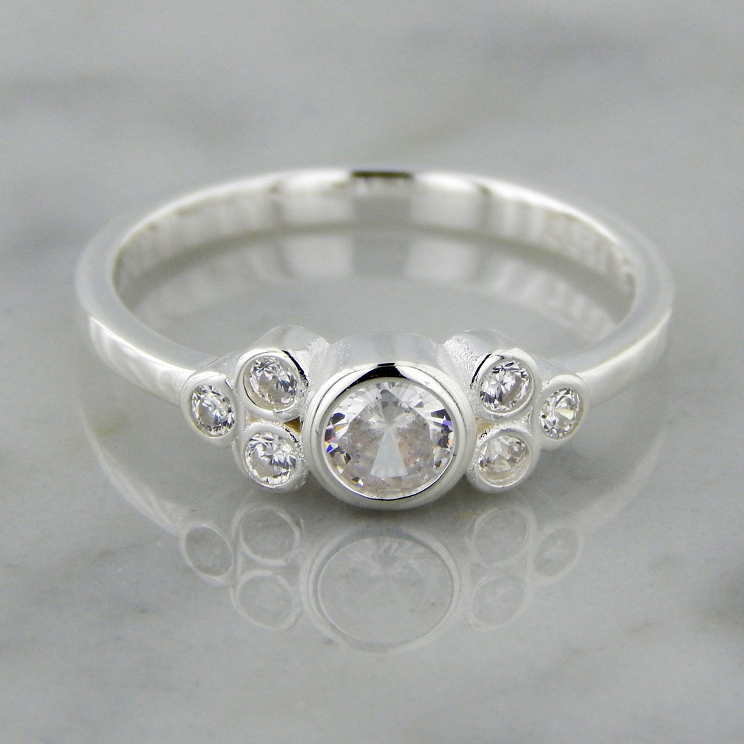 Anillo Plata Cubic - Imagen 2