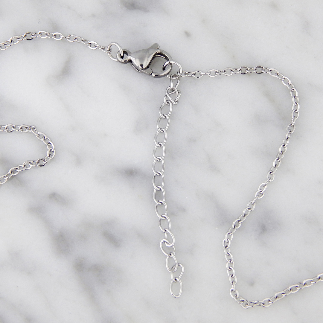 Collar Acero Strass Luna Estrellas - Imagen 5